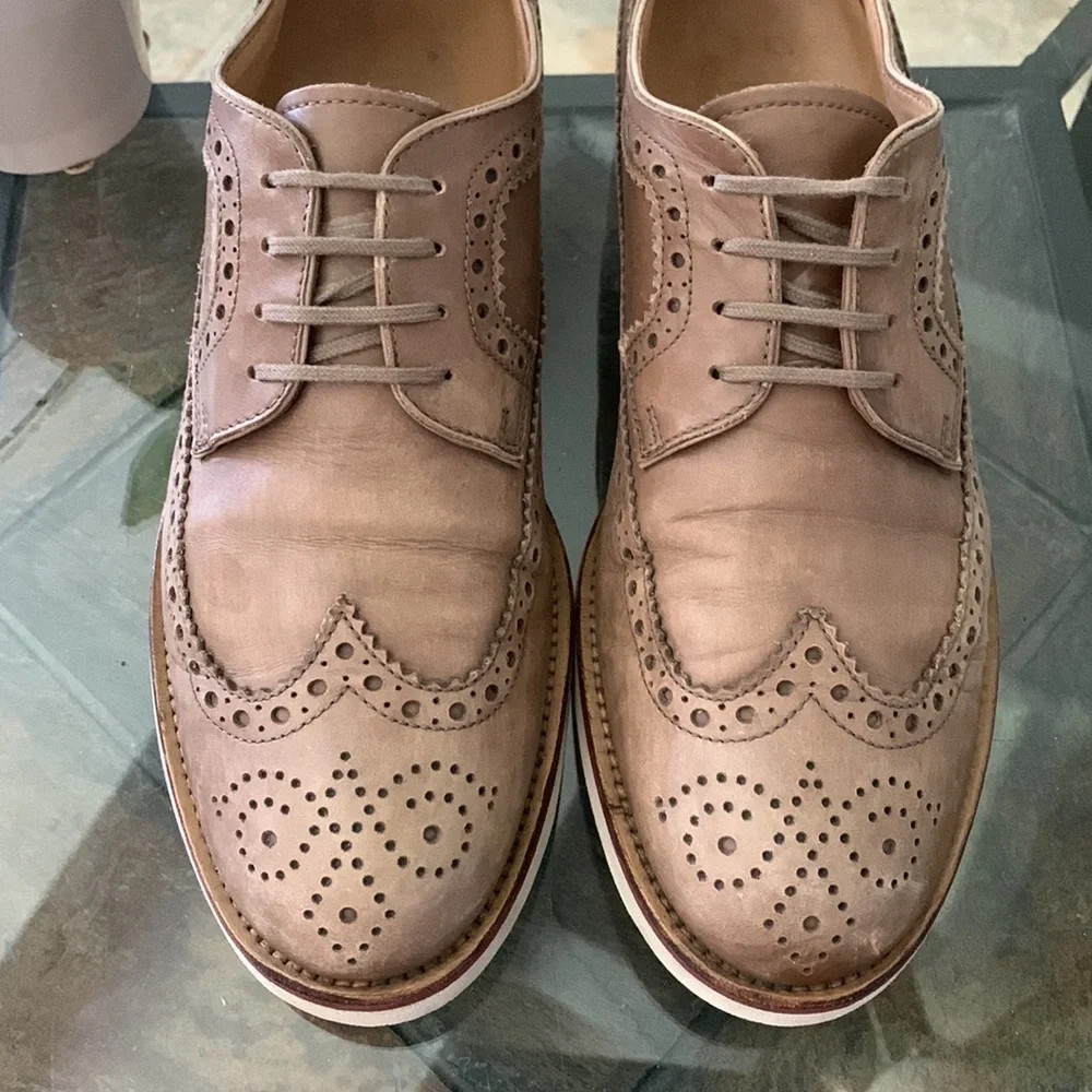 TOD’S Longwing Rubber Sole Brogues - Purposely Distressed